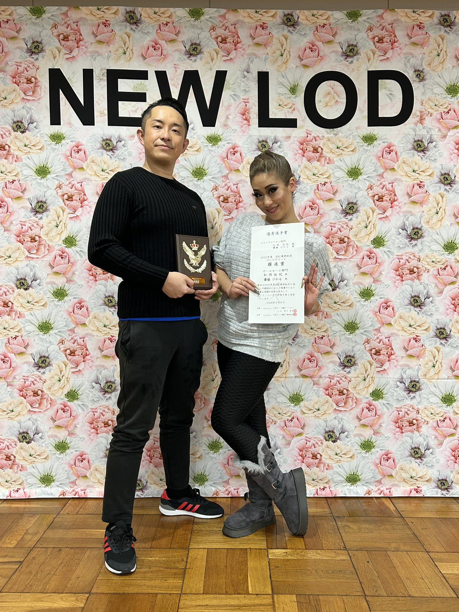 写真ブースでの記念写真